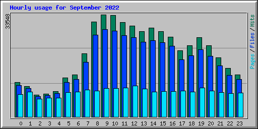 Hourly usage for September 2022